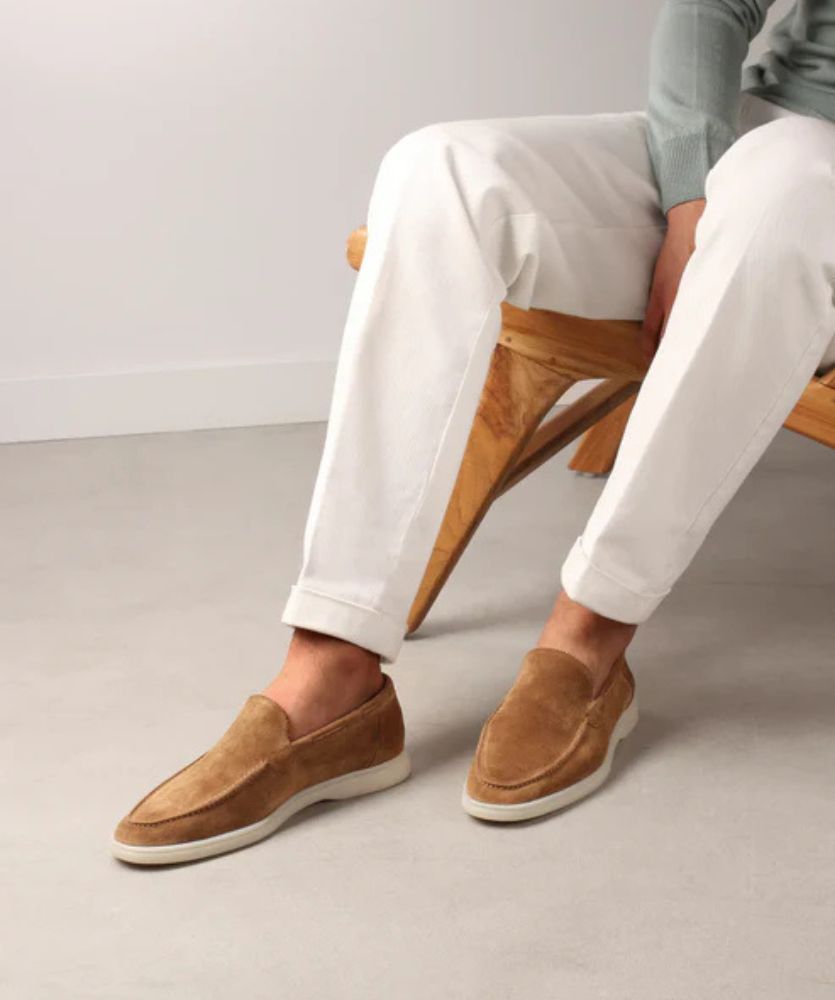 Premium Süet Loafer - Çöl