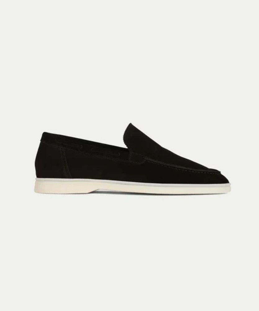 Premium Süet Loafer - Siyah