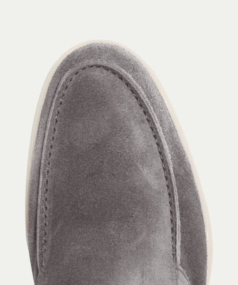 Premium Süet Loafer - Gri