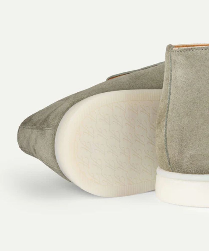 Fıstık Yeşili City Loafer – Erkek Süet Günlük Slip-On Ayakkabı