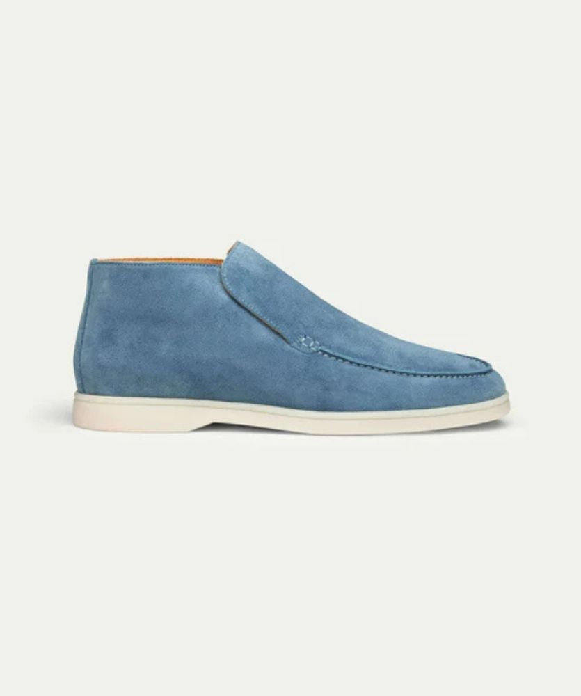 Safir Mavisi City Loafer – Erkek Süet Kaymaz Günlük Ayakkabı