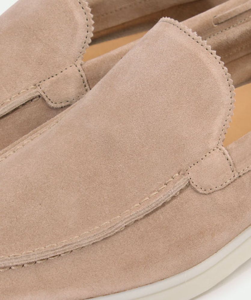 Premium Süet Loafer - Bej