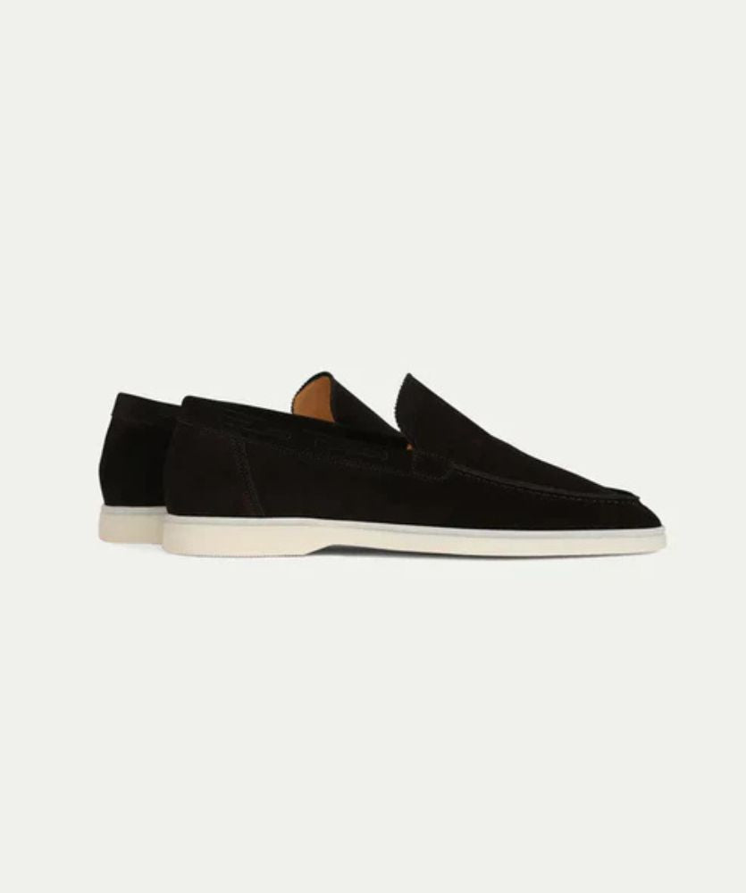 Premium Süet Loafer - Siyah