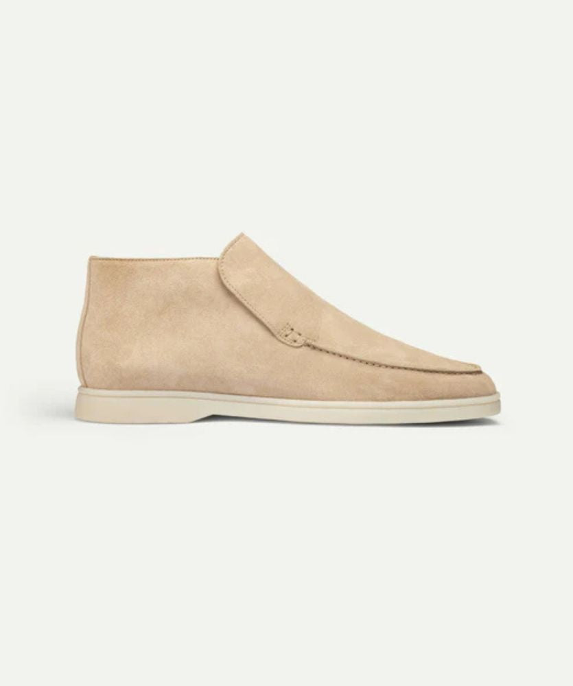 Açık Bej City Loafer – Erkek Süet Günlük Slip-On Ayakkabı