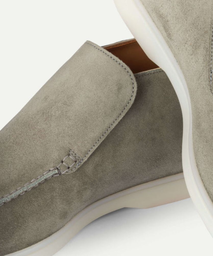 Fıstık Yeşili City Loafer – Erkek Süet Günlük Slip-On Ayakkabı