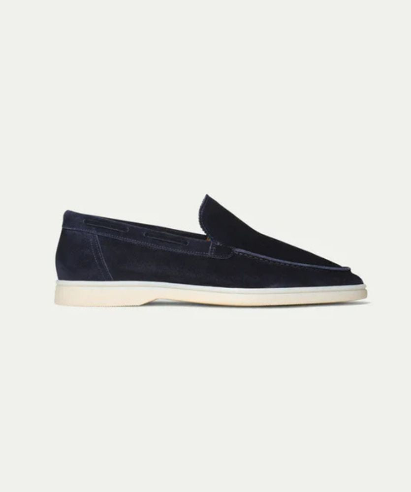 Premium Süet Loafer - Lacivert