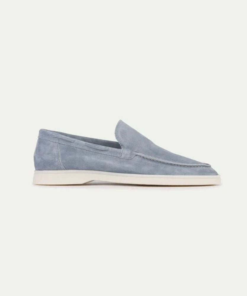 Premium Süet Loafer - Bebe Mavisi