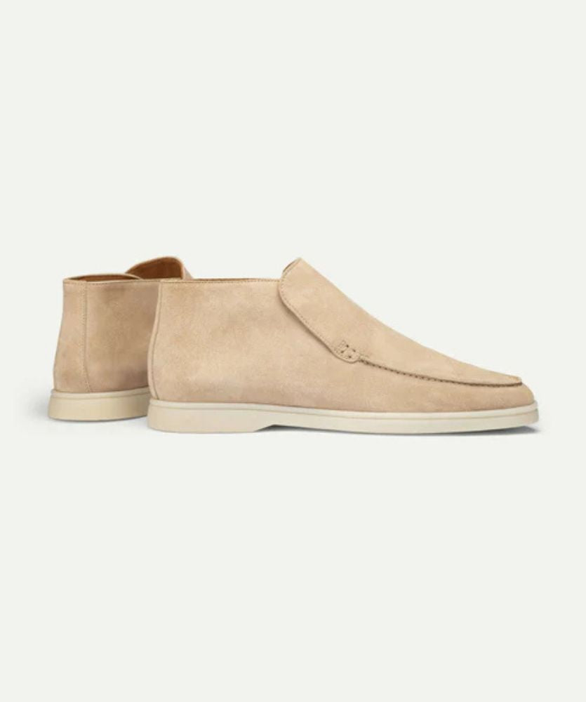 Açık Bej City Loafer – Erkek Süet Günlük Slip-On Ayakkabı