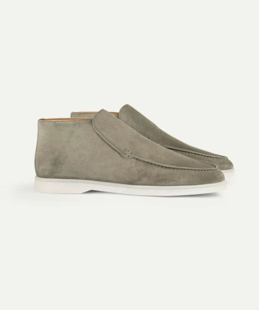 Fıstık Yeşili City Loafer – Erkek Süet Günlük Slip-On Ayakkabı