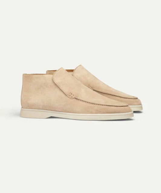Açık Bej City Loafer – Erkek Süet Günlük Slip-On Ayakkabı