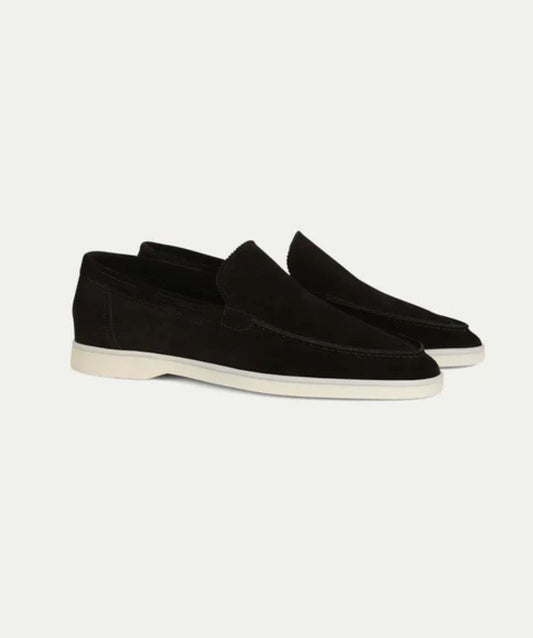 Premium Süet Loafer - Siyah