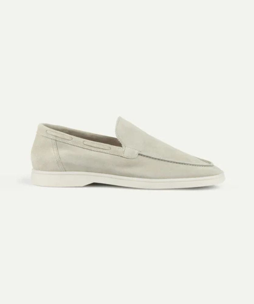 Premium Süet Loafer - Krem