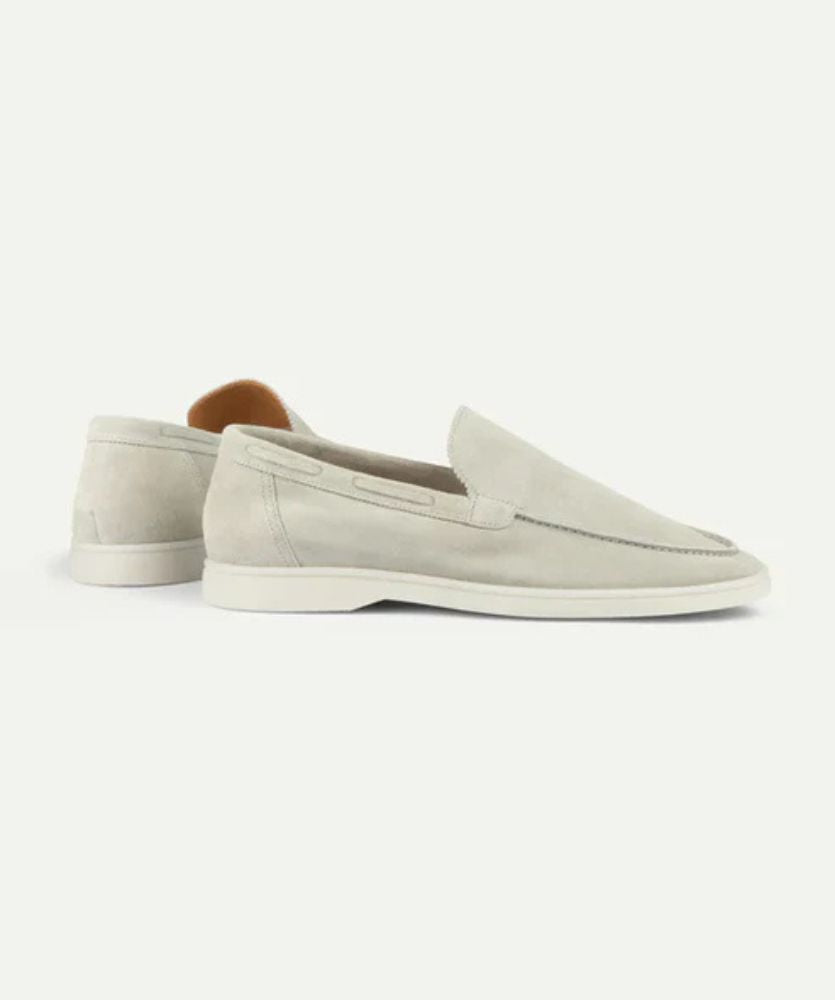 Premium Süet Loafer - Krem