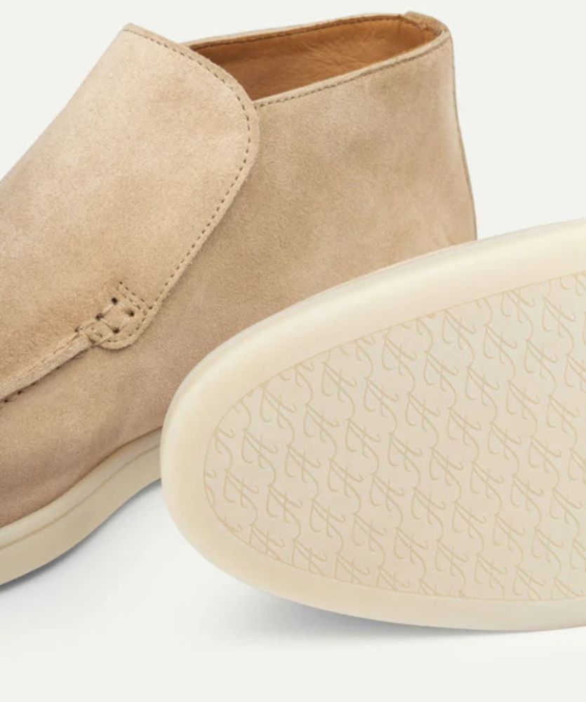 Açık Bej City Loafer – Erkek Süet Günlük Slip-On Ayakkabı