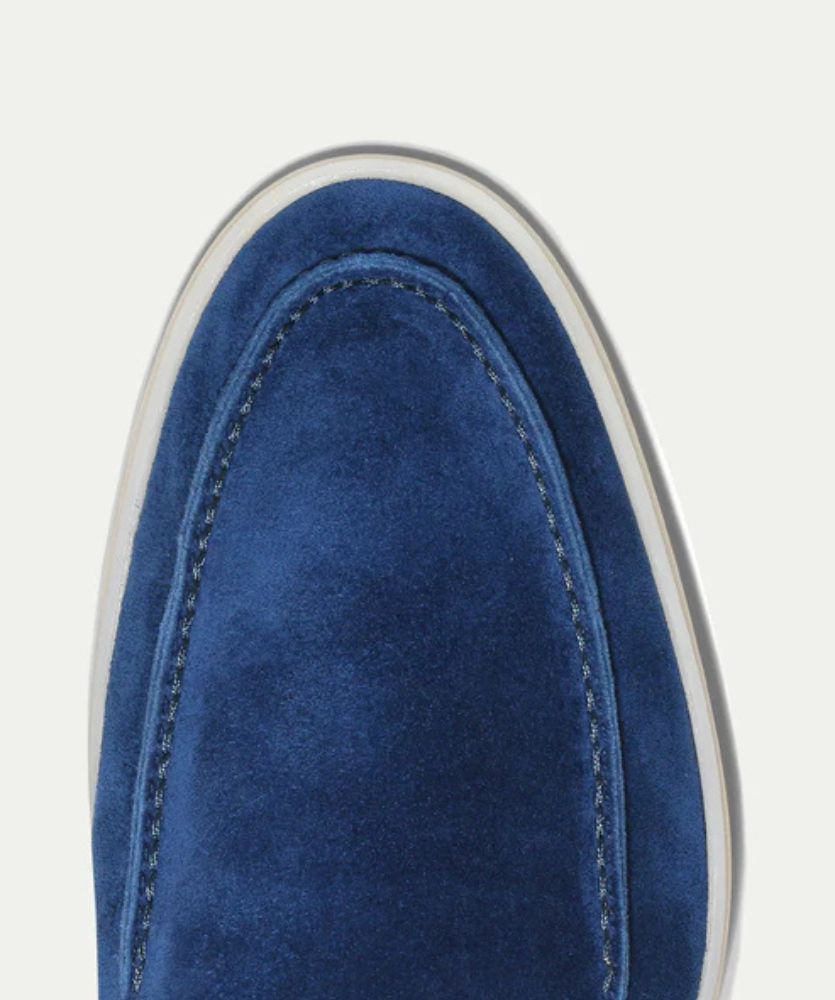 Egzotik Süet Loafer - Yaban Mavisi Erkek Slip-On Ayakkabı