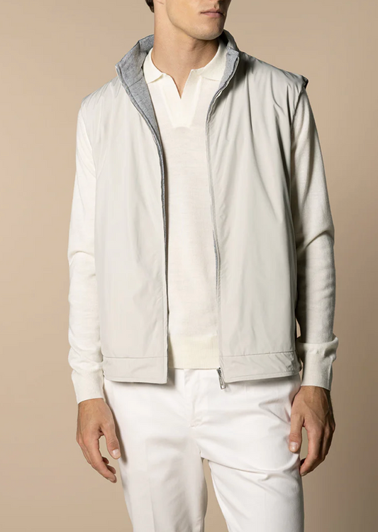 TEST Ecru Reversible Resort Body Warmer