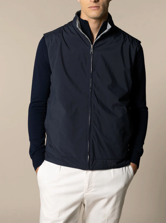 TEST Navy Reversible Resort Body Warmer